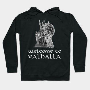 God Odin Welcome To Valhalla Norse Mythology Viking Paganism Hoodie